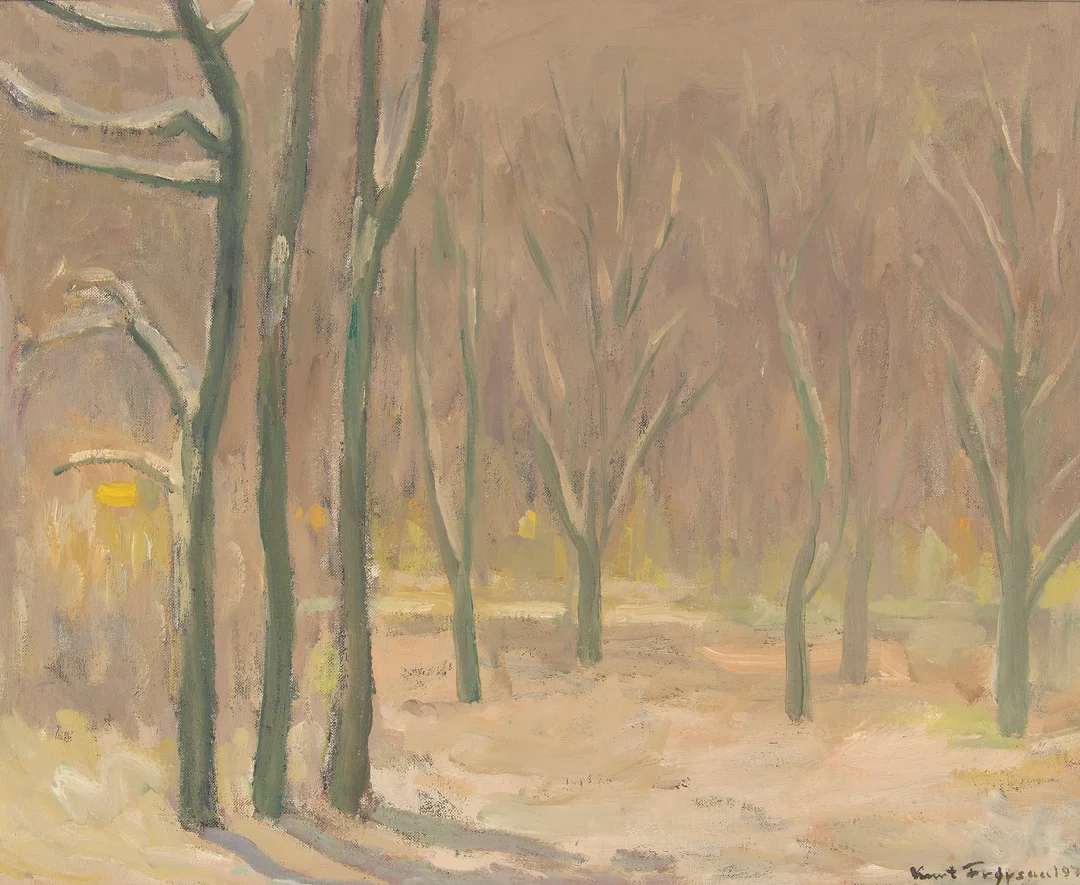 Frøysaa, Knut — "Vinteraften" — Kunst/Maleri — Blomqvist