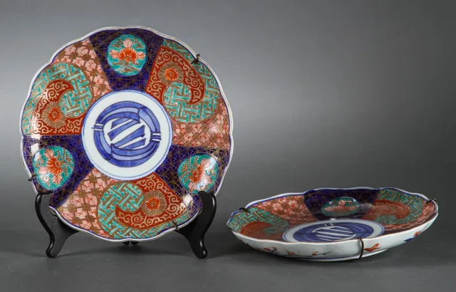 Par japanske Imari platter(2)