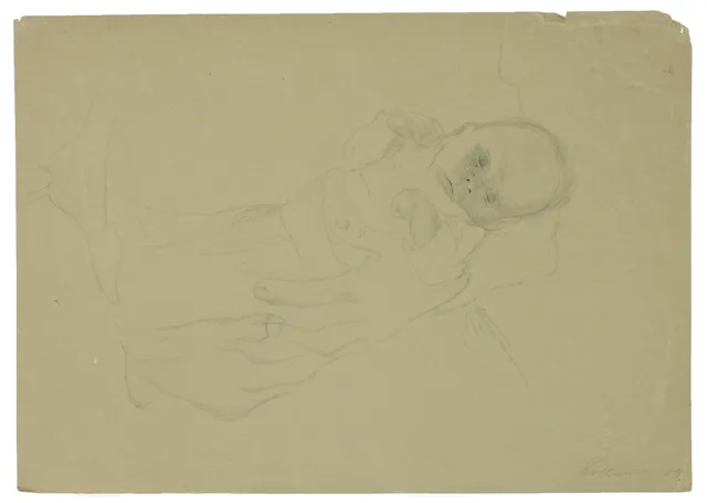 Kollwitz, Käthe — Spedbarn i mors favn, 1909