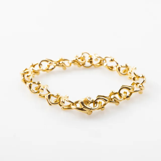 REGITZE OVERGAARD (DANMARK FÖDD 1946). För Georg Jensen, armband 'Magic' i 18K guld.