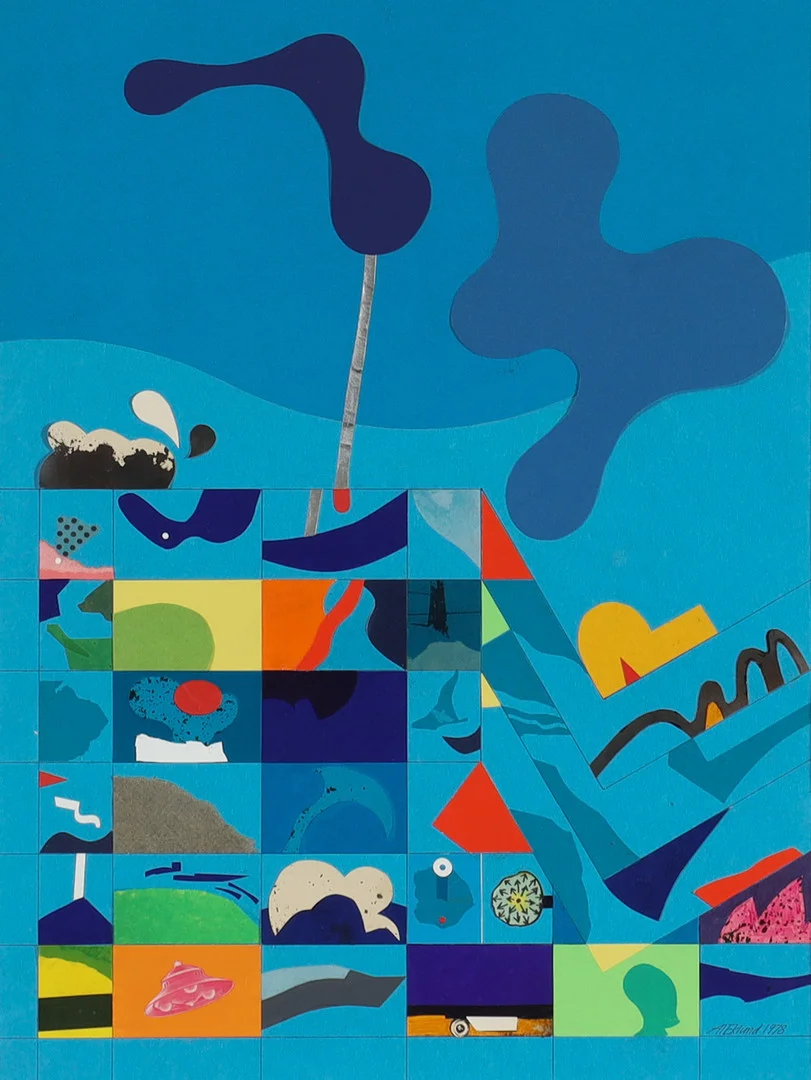 AL EKLUND (1936-2021) "Take off magnetic", collage. — Other — Stockholms Auktionsverk Helsingborg