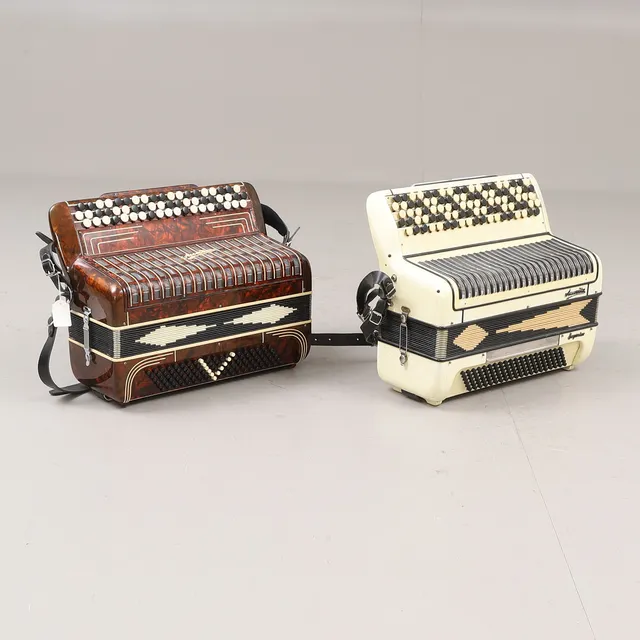 DRAGSPEL, Accordia, 2 stycken, 1950-tal.