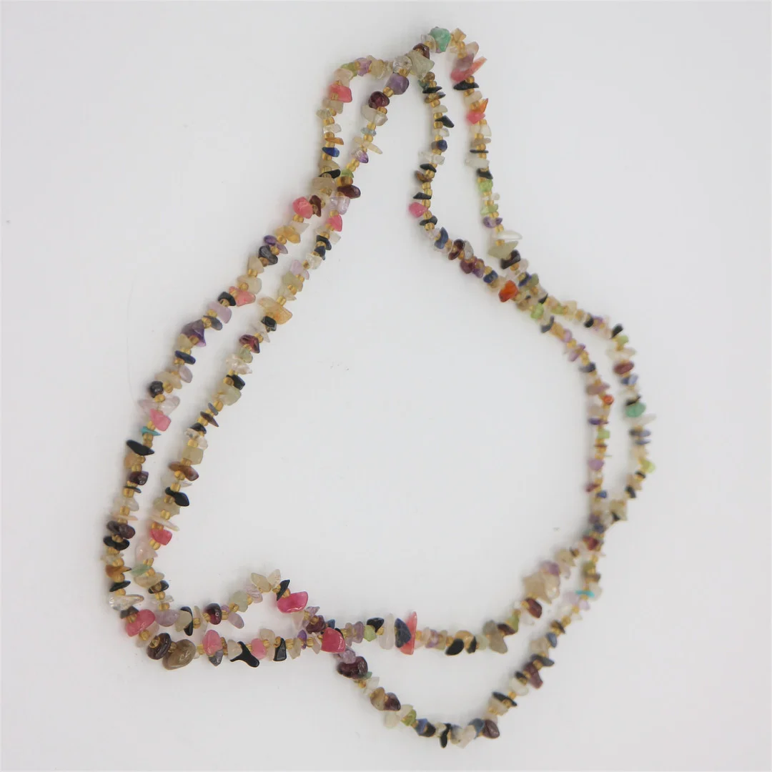 FARBEDELSTEIN COLLIER VINTAGE. — Necklace — Kunst- und Auktionshaus Kleinhenz