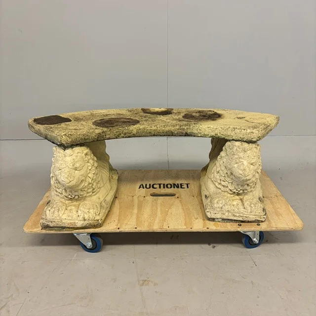 STONE GARDEN BENCH. — Other — Lyme Bay Auctions