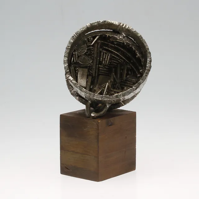 ÅKE LAGERBORG. "Nybildning XII", skulptur. Signerad.