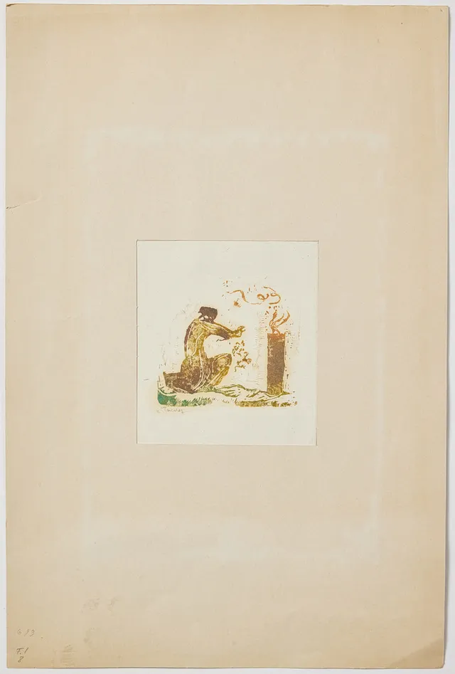 ELLEN THESLEFF. "Elddyrkerska".