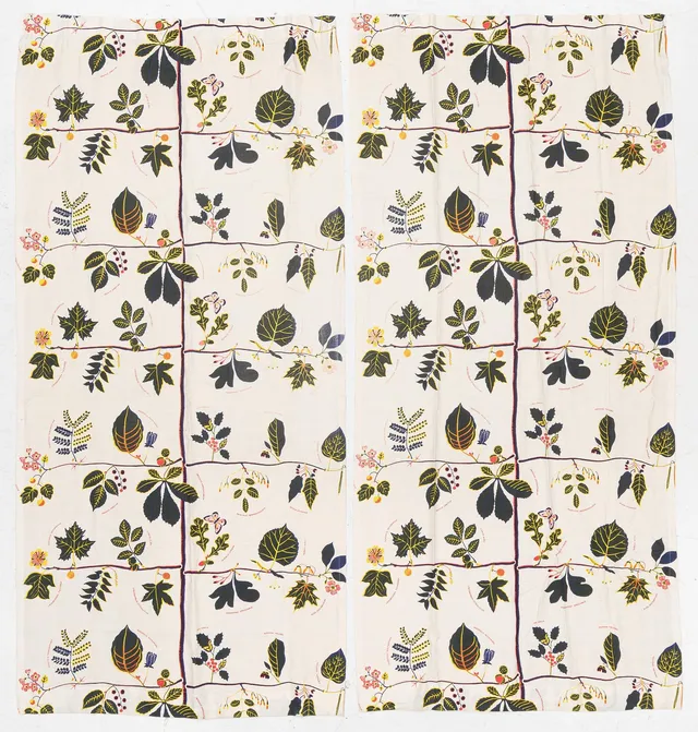 Josef Frank, gardiner, ett par, "U.S. Tree", Firma Svenskt Tenn.