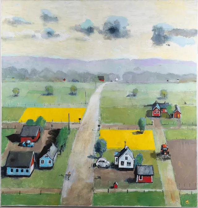 HÅKAN NYBERG (1938-2013). Landskap, olja på duk.