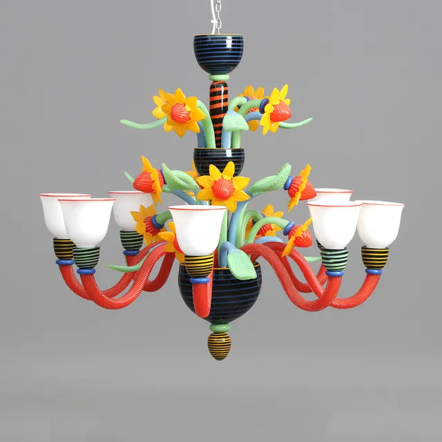 JONAS ROOTH. Ljuskrona. Konstglas. Egen ateljé, Degeberga. Signerad och daterad 2012.