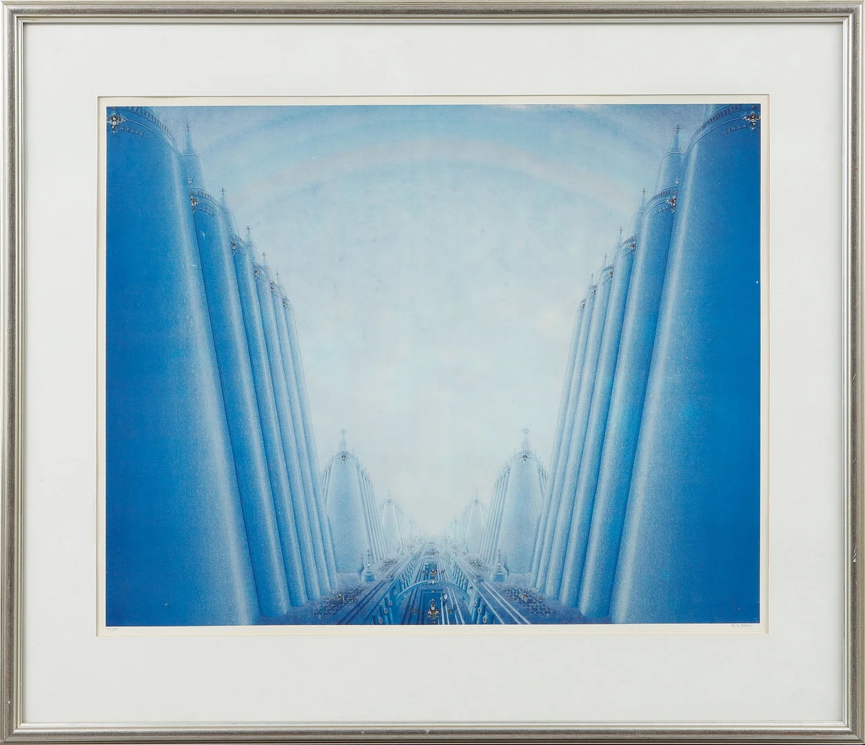 KJELL SÖRENSEN RINGI. Komposition, färglitografi, signerad och numrerad 39/180. — Engravings & Prints — Göteborgs Auktionsverk