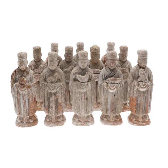 RARE SET OF CHINESE ZODIAC ANIMALS - MING DYNASTY.