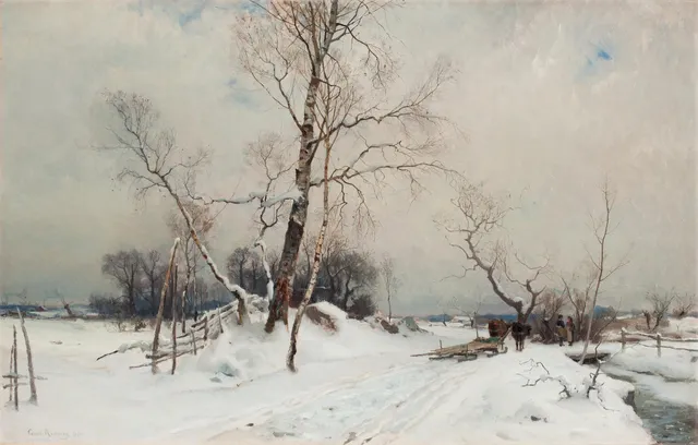 Gustaf Rydberg, "Vinterlandskap".