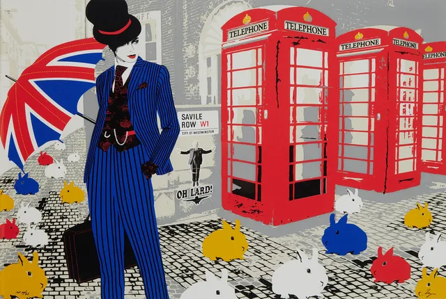 RICHARD RYAN (1974). "London by Ryan", mapp, 4 st blad, signerade Ryan, AP 10/35, silkscreen.