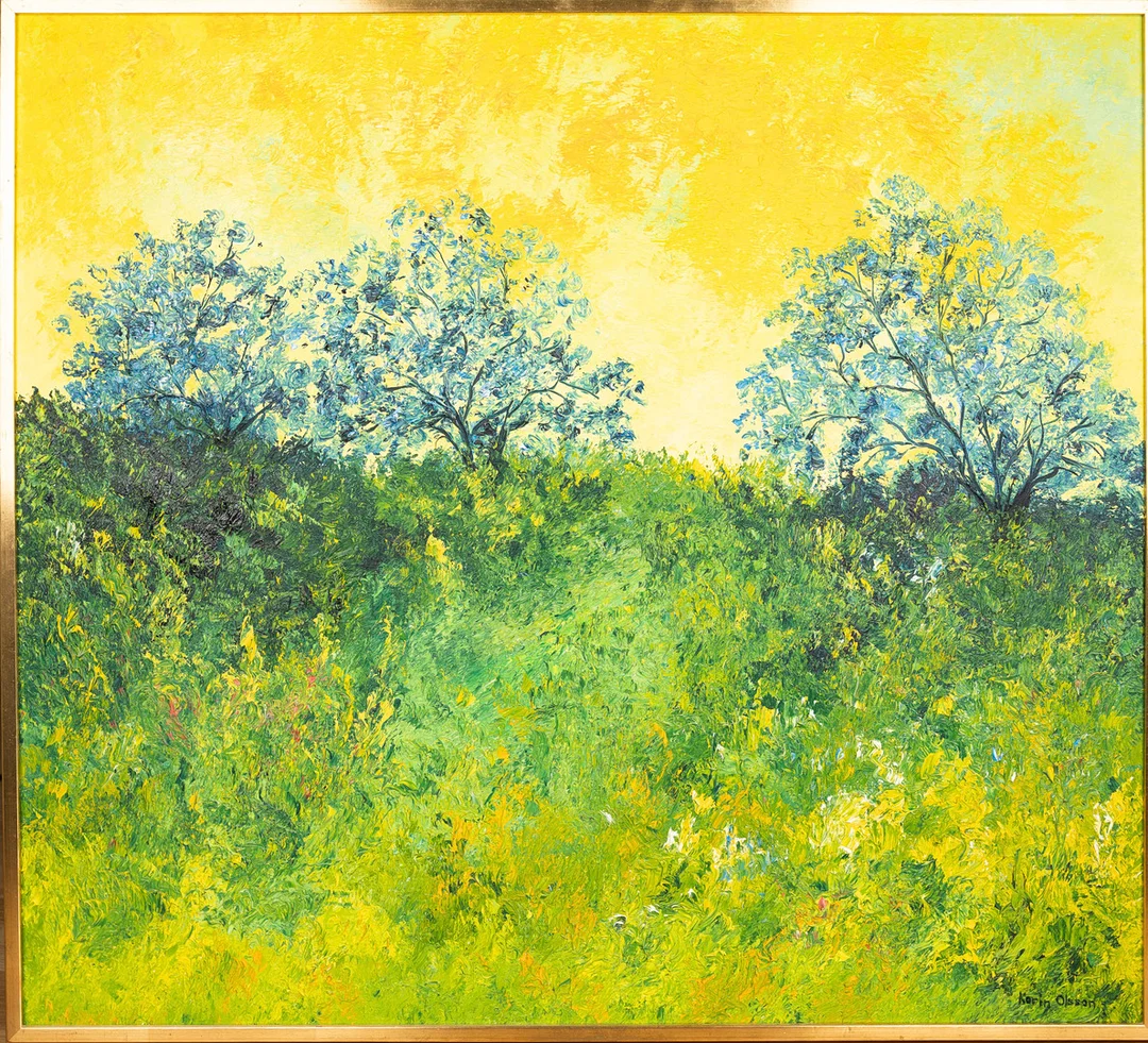 KARIN OLSSON. "September" olja på duk, signerad. — Paintings — Norrlands Auktionsverk