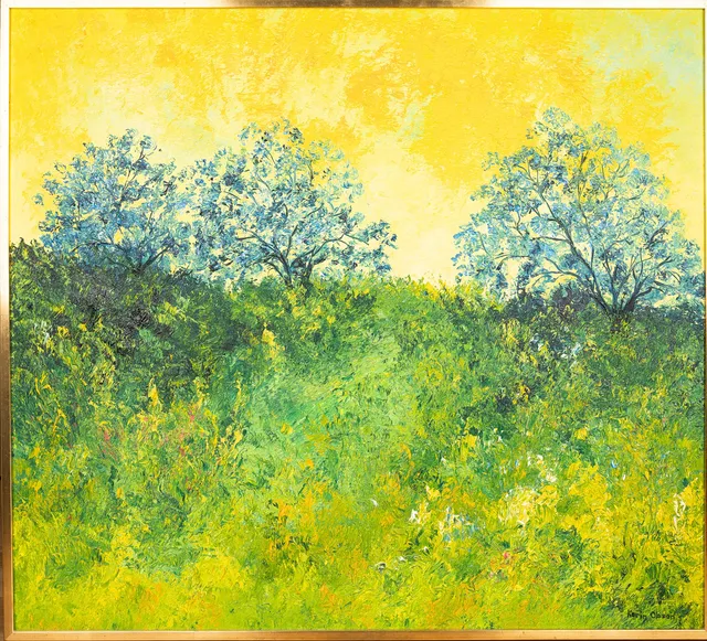 KARIN OLSSON. "September" olja på duk, signerad.