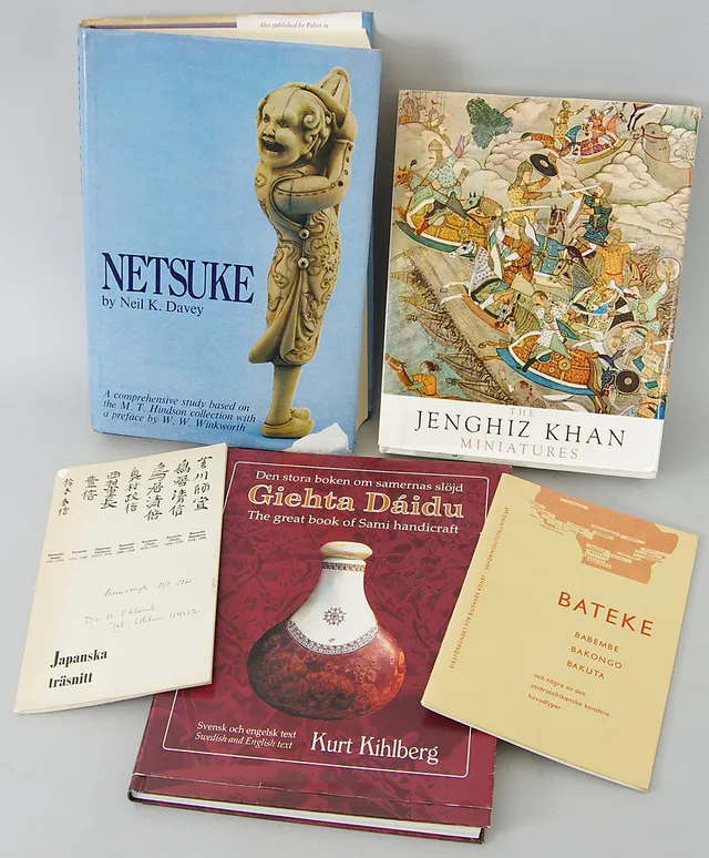 REFERENSLITTERATUR, netsuke, miniatyrer m.m.