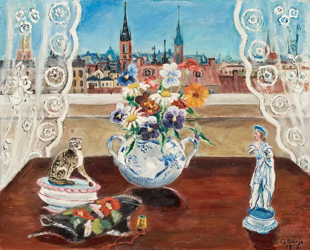 Gideon Börje, Vy över Stockholm från fönstret.