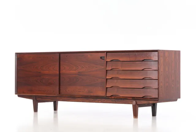 Skovby Furniture Factory. Low rosewood sideboard, 1960s