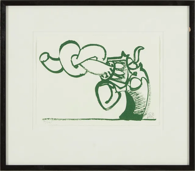 CARL FREDRIK REUTERSWÄRD. "Non-violence", färglitografi. signerad och numrerad 80/295.