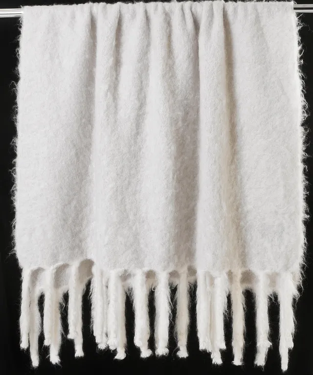 Pläd, mohair, Firma Svenskt Tenn, etikettmärkt, "Made in Finland", Lena Rewell.