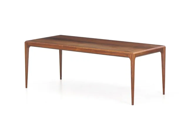 Johannes Andersen. Rectangular coffee table rosewood
