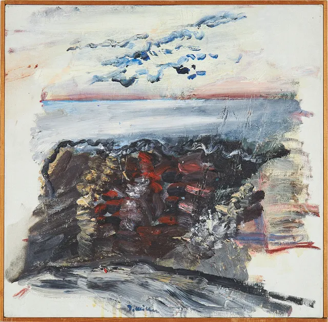 INGEGERD MÖLLER (FÖDD 1928). "Vid havet II", olja på duk, signerad I Möller.