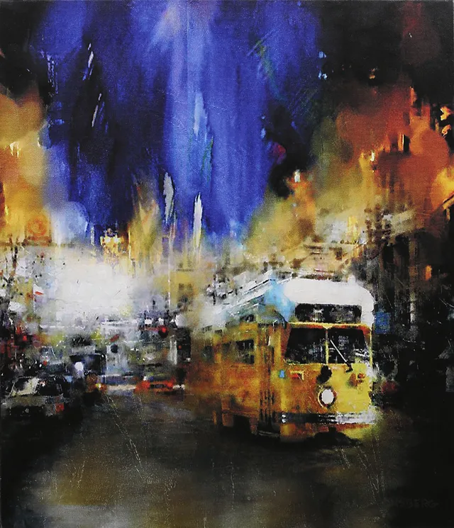 ULF ONSBERG (1932-2020). "San Francisco", olja på duk, signerad Onsberg.