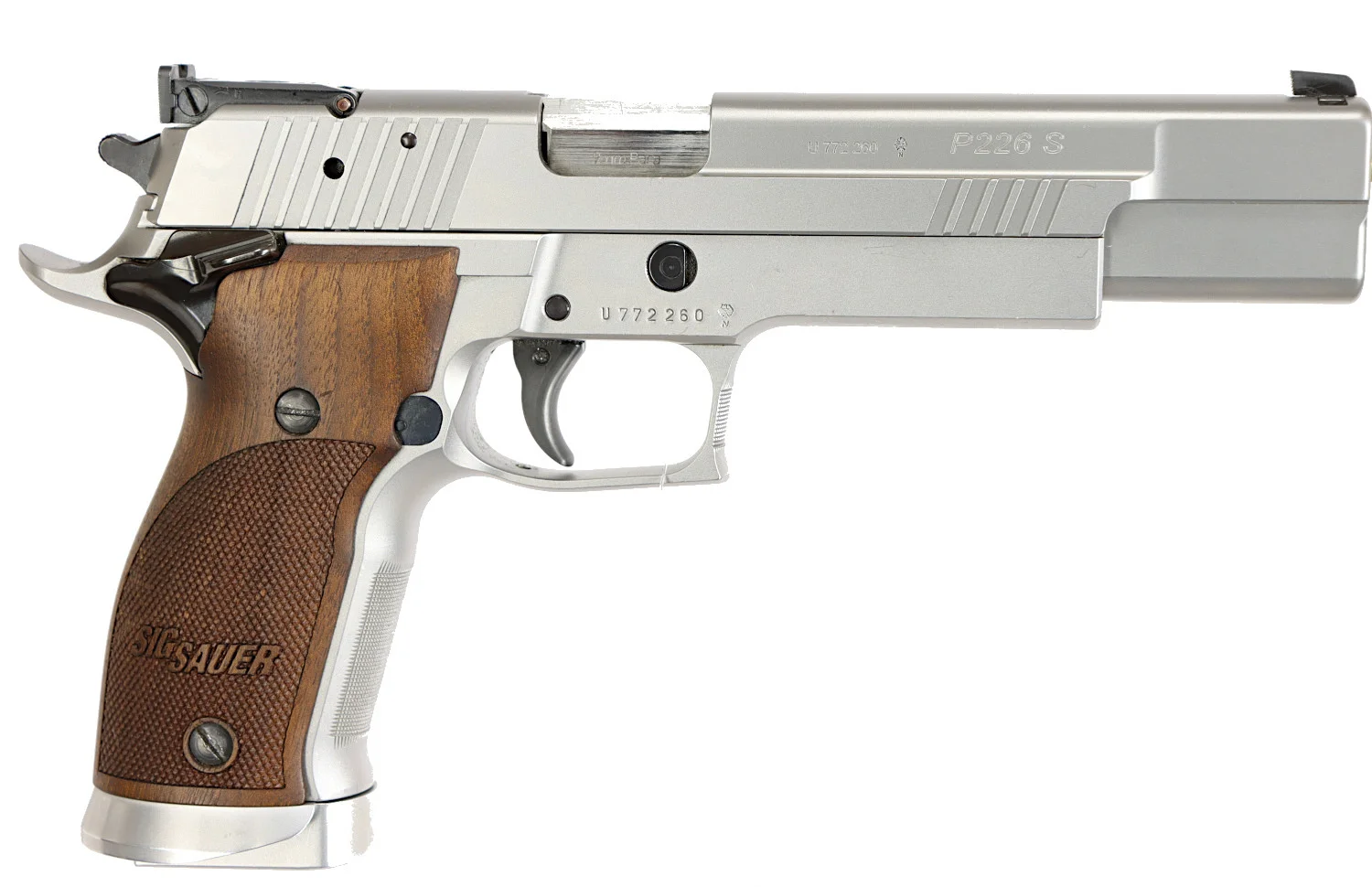 PISTOL, Halvautomatisk, fabrikat Sig-Sauer, modell P226S X-Six, kaliber 9x19, tillv.nr U772260, se-nr SE2230933. — Pistols — Walter Borg