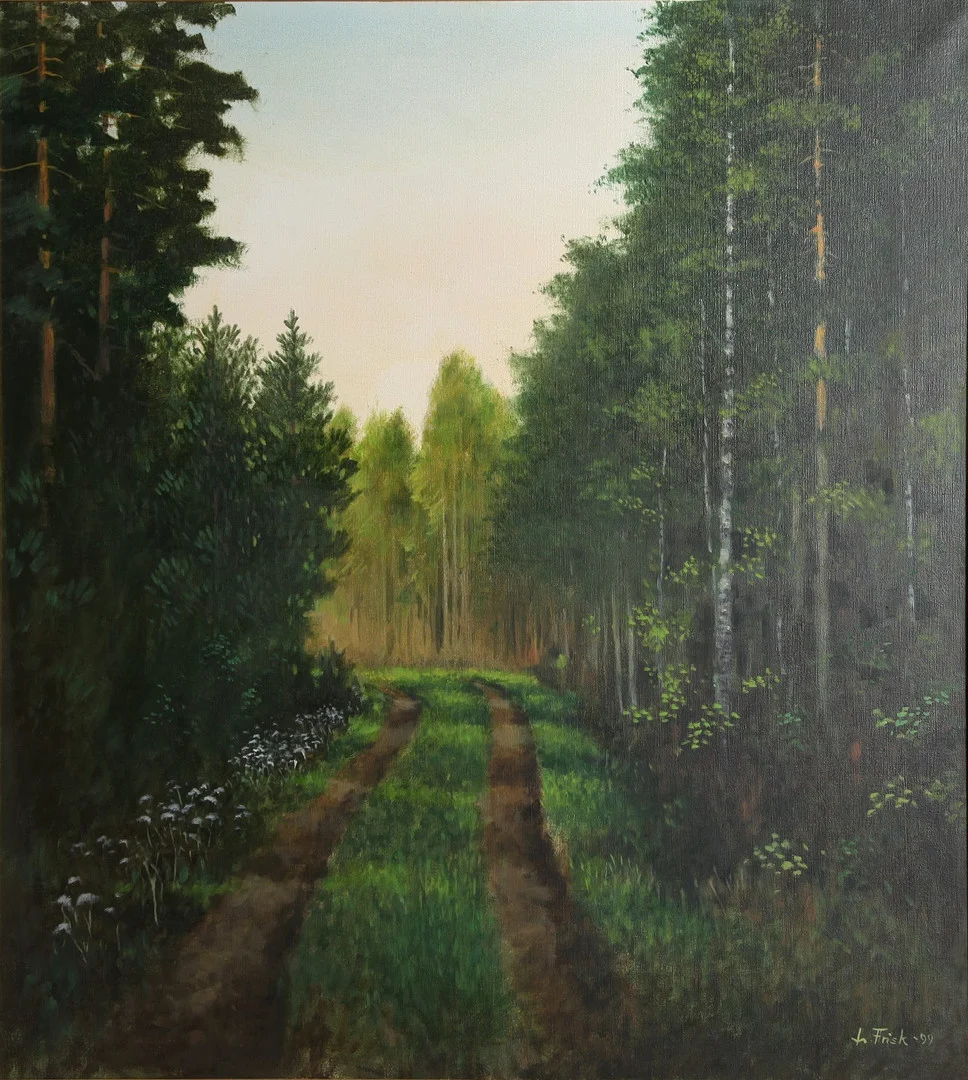 LENNART FRISK. 1943-2000. Olja på duk, signerad, daterad -99. — Paintings — Auktionsverket Engelholm