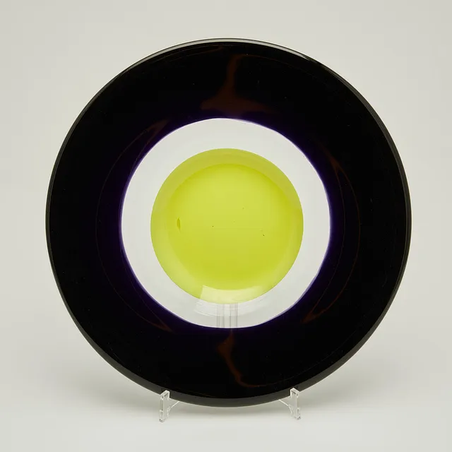 Schale, Glas, 1970er Jahre.