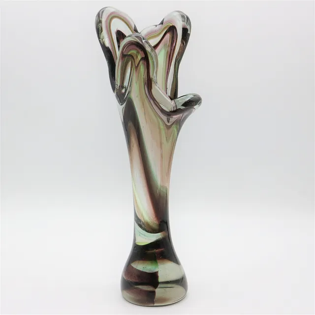 JOSEF HOSPODKA. CHRIBSKA GLAS VASE.