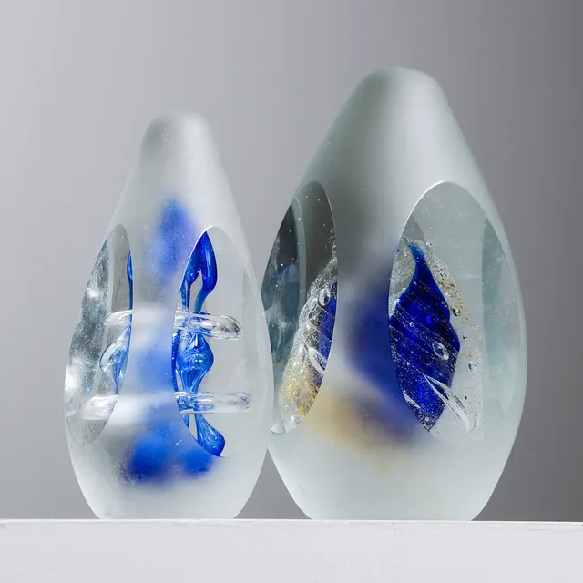 HANNE DREUTLER. Skulpturer, 2 st, Studio Åhus.