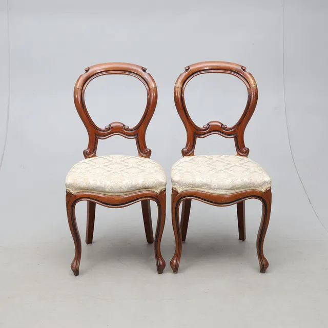 STOLAR, 2 st, rokokostil, 1900-tal.
