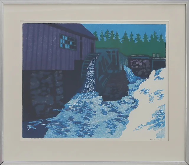 OIDENTIFIERAD KONSTNÄR. LITO 61/150, blyertssignerad Leif Persson, 1970-tal.