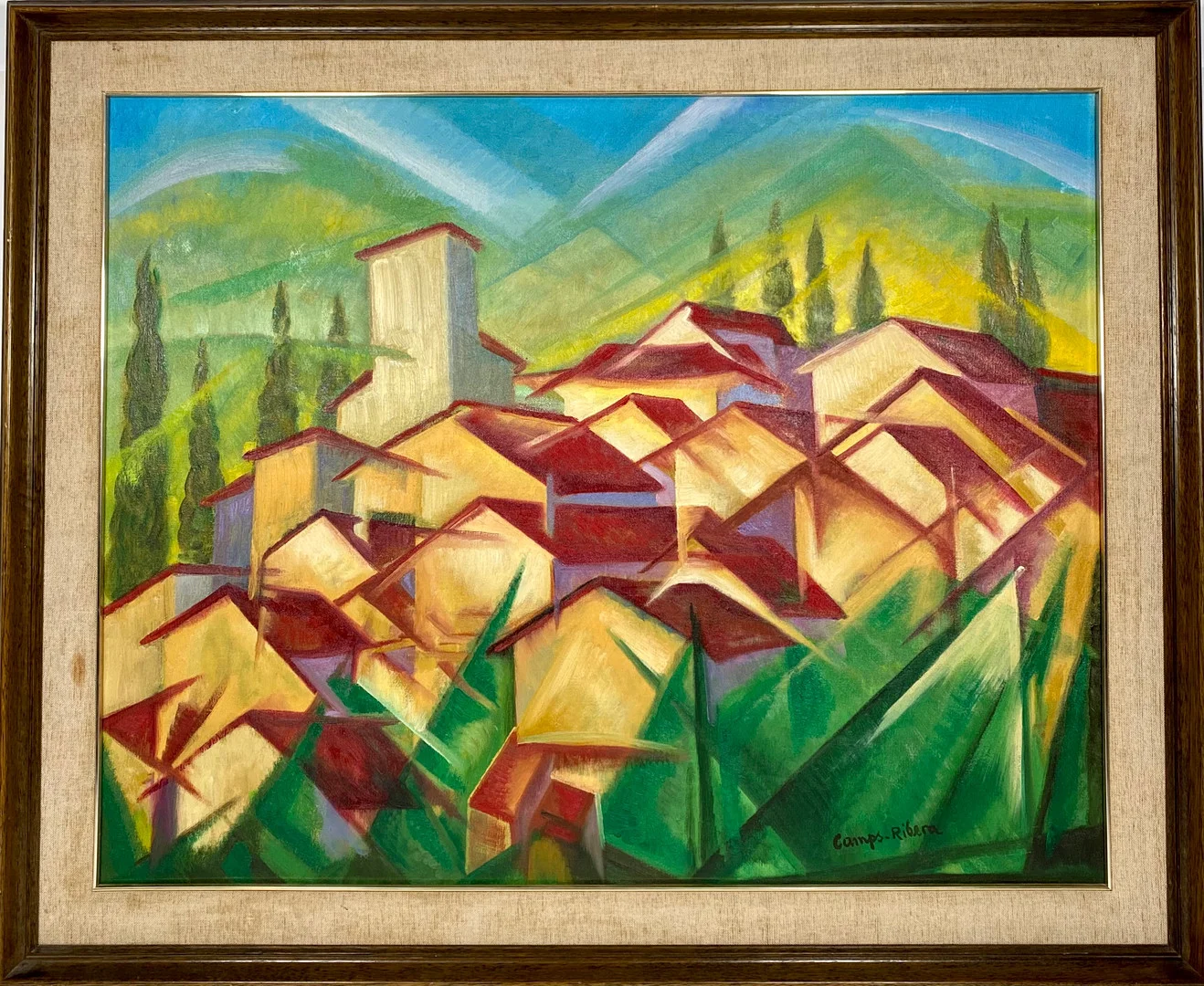 FRANCISCO CAMPS RIBERA (1895-1992). TUIXENT-SERRA DEL CADÍ, CATALUNYA ESPAÑA". ÓLEO SOBRE LIENZO. FECHADO 1976. — Paintings — Barcelona Auctions