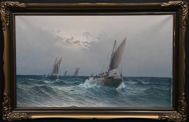 JOHAN OSSIAN-ANDERSSON. Olja på duk. Signerad.