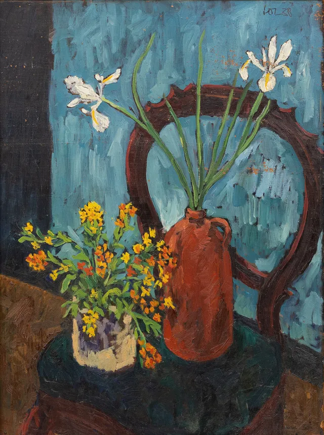 HANS OSVALD LARSSON (1915-1973). Stilleben, olja på pannå, signerad och daterad -38.