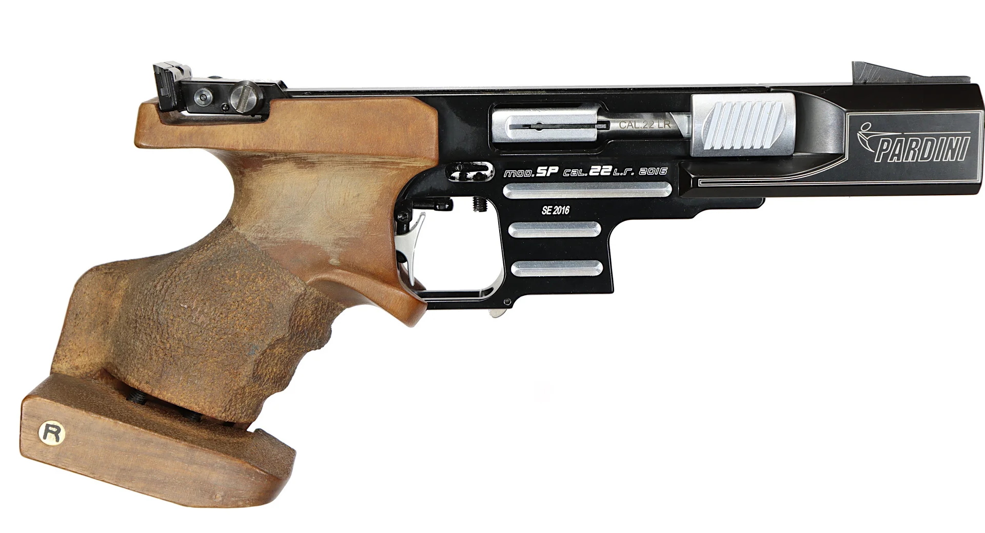 PISTOL, fabrikat Pardini, modell SP, kaliber .22lr, tillv.nr B20206, se-nr SE2631482. — Pistols — Walter Borg