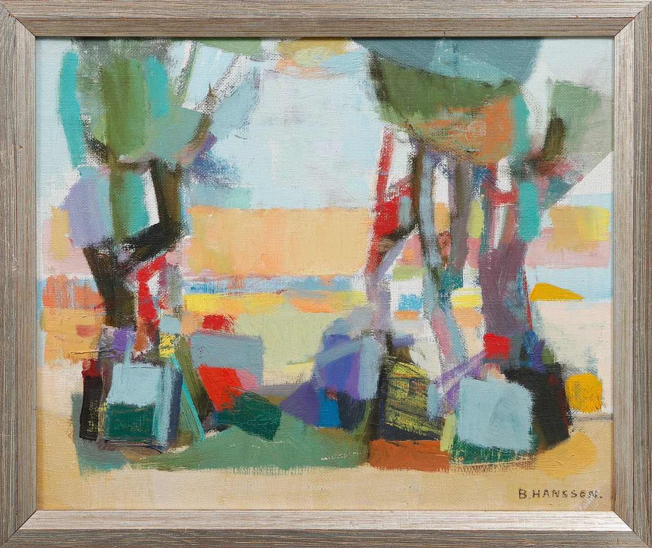 BRITA HANSSON. Landskap, olja på duk, signerad. — Paintings — Göteborgs Auktionsverk