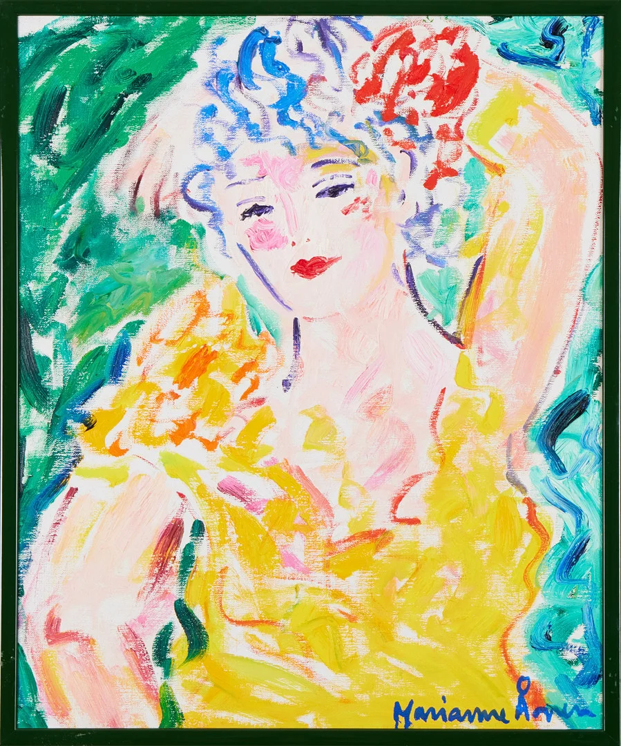 MARIANNE ÅGREN. Modell, olja på duk. — Paintings — Stockholms Auktionsverk Magasin 5