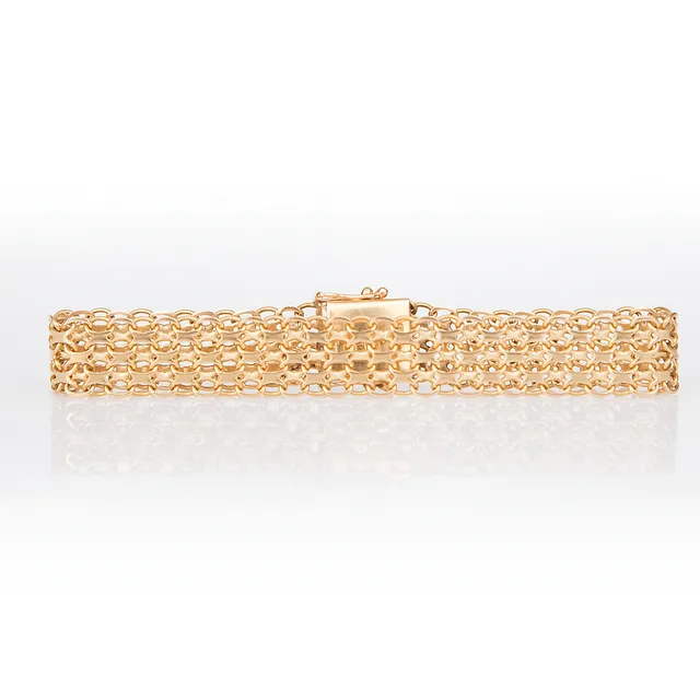 ARMBAND, Bismarck, guld, 18 K, vikt 15,53 gram.