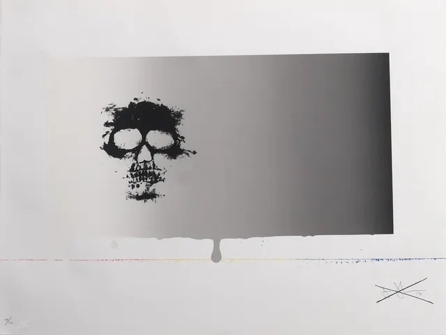 JASPER JOHNS (FÖDD 1930). UR "REALITY AND PARADOXES", 1973.