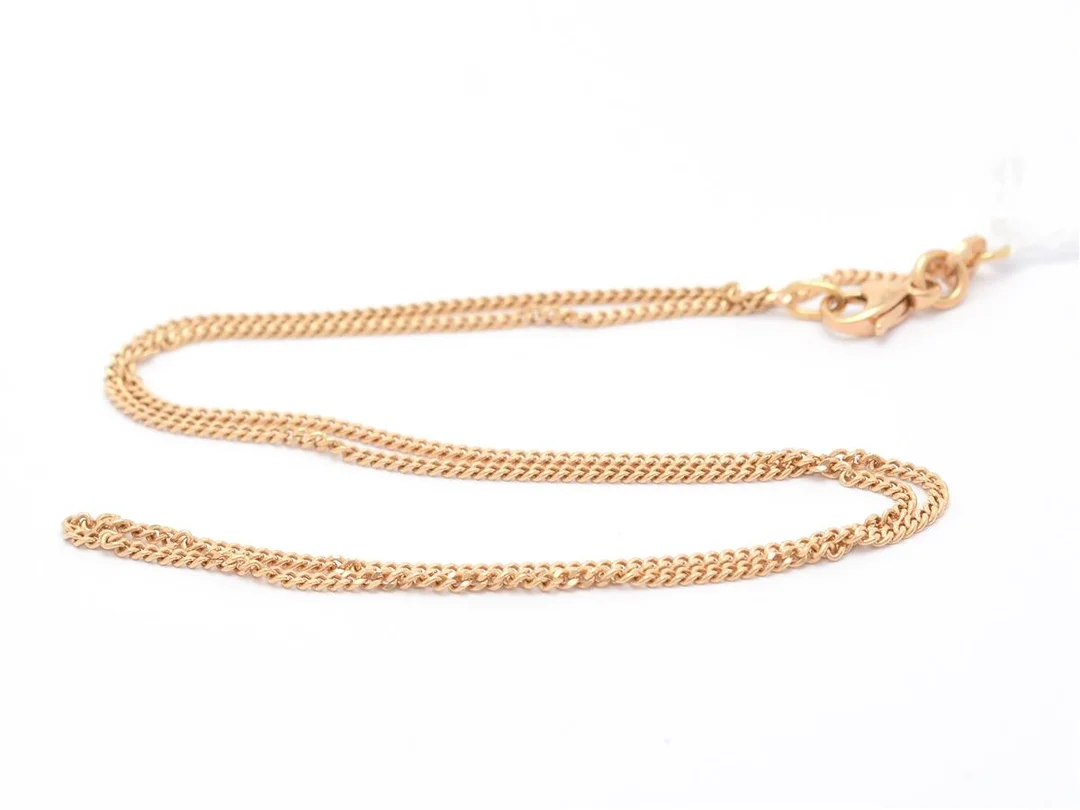 Kedja Pansar 18K 3,4g, längd 39cm, bredd 1mm, karbinhakelås — Smycken/Halskedja — Kaplans