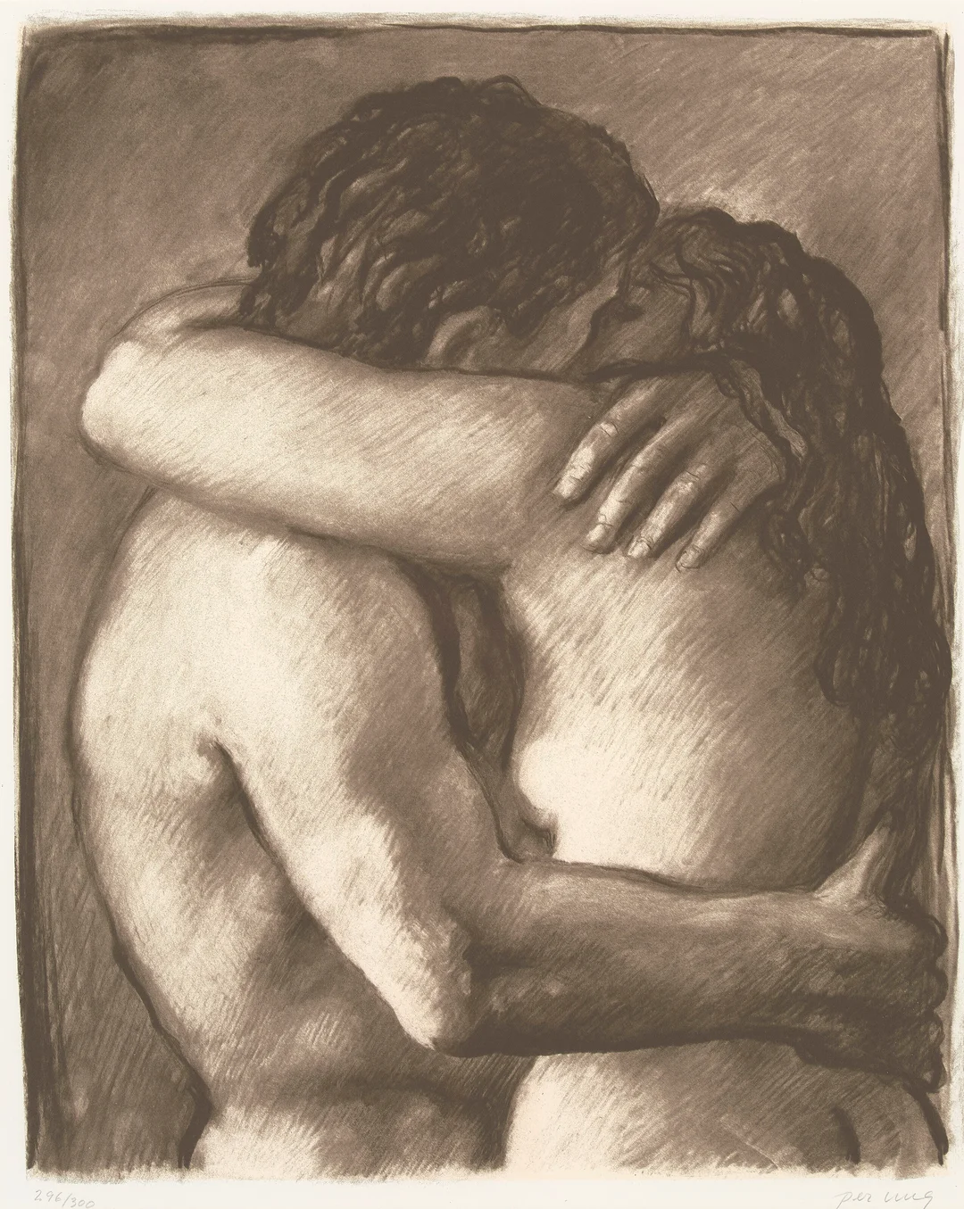 Ung, Per — Omfavnelse, 1987 — Kunst/Grafikk — Blomqvist