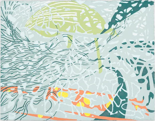 KARL AXEL PEHRSON. "Reticulatus", färgserigrafi, numrerad 98/150, signerad och daterad 93.