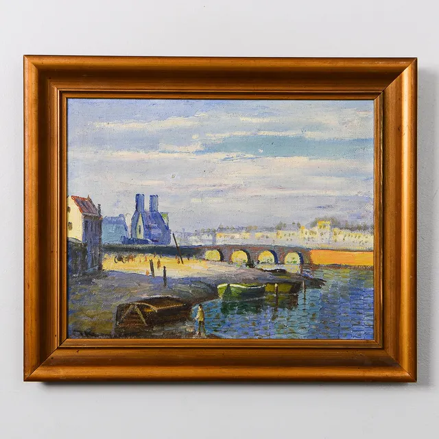 JENS KONGSHAMMER. "Nizza", olja på duk, signerad.