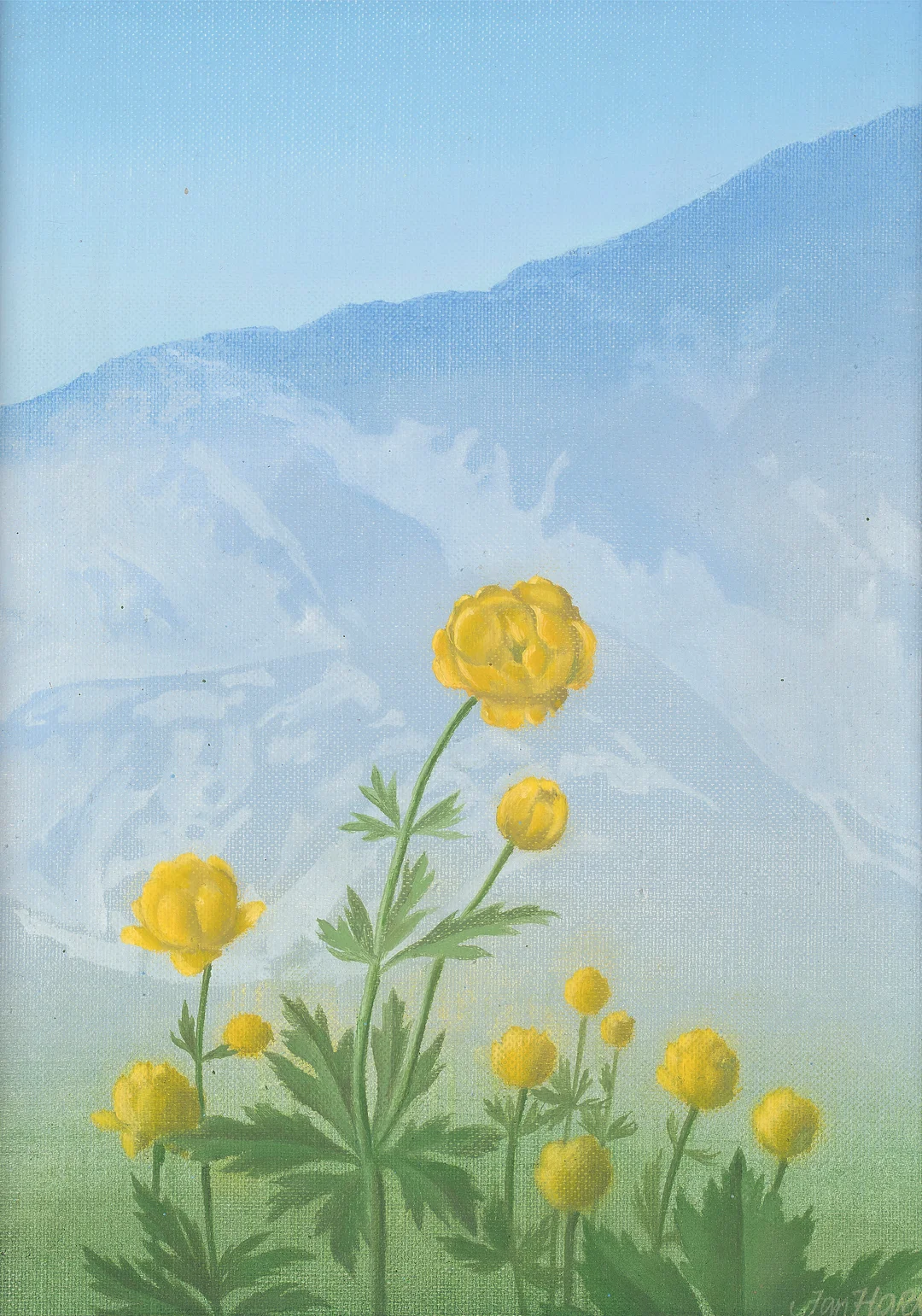 Harr, Jan — Ballblom i fjellet, 1979 — Kunst/Maleri — Blomqvist