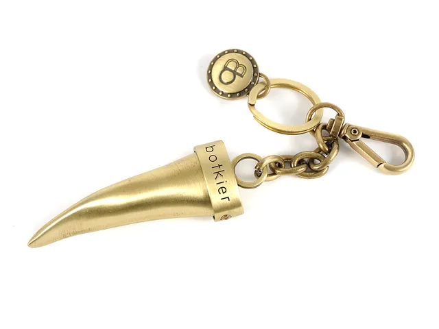 VÄSKSMYCKE, BOTKIER, mässingsfärgad metall.