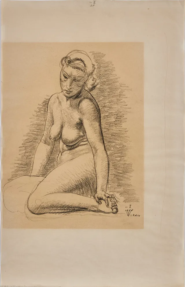 EDUARD WIIRALT. Nakenstudie.