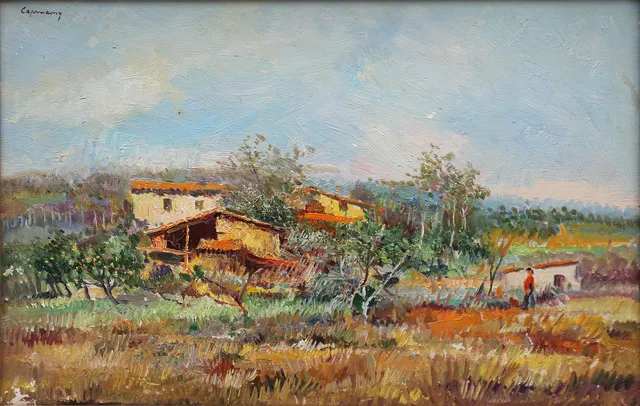 RAMON DE CAPMANY. Lively landscape.
